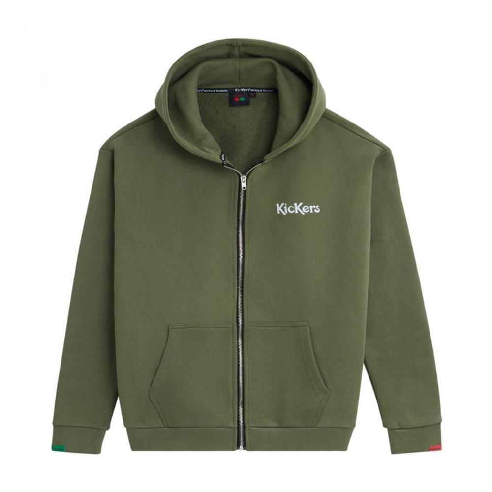 Kickers Men's Khaki Zip-Up Hoodie