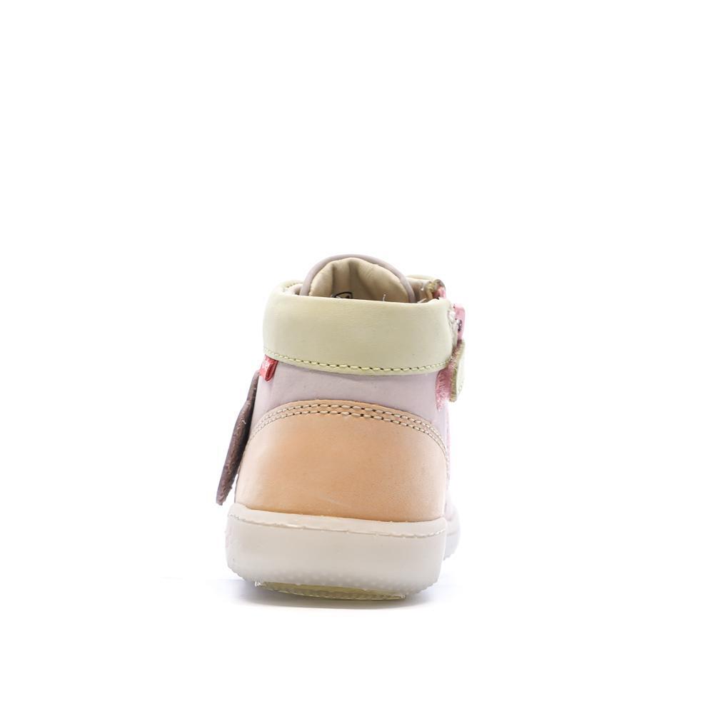 Baskets Rose Fille Kickers Kickiconic 3/7