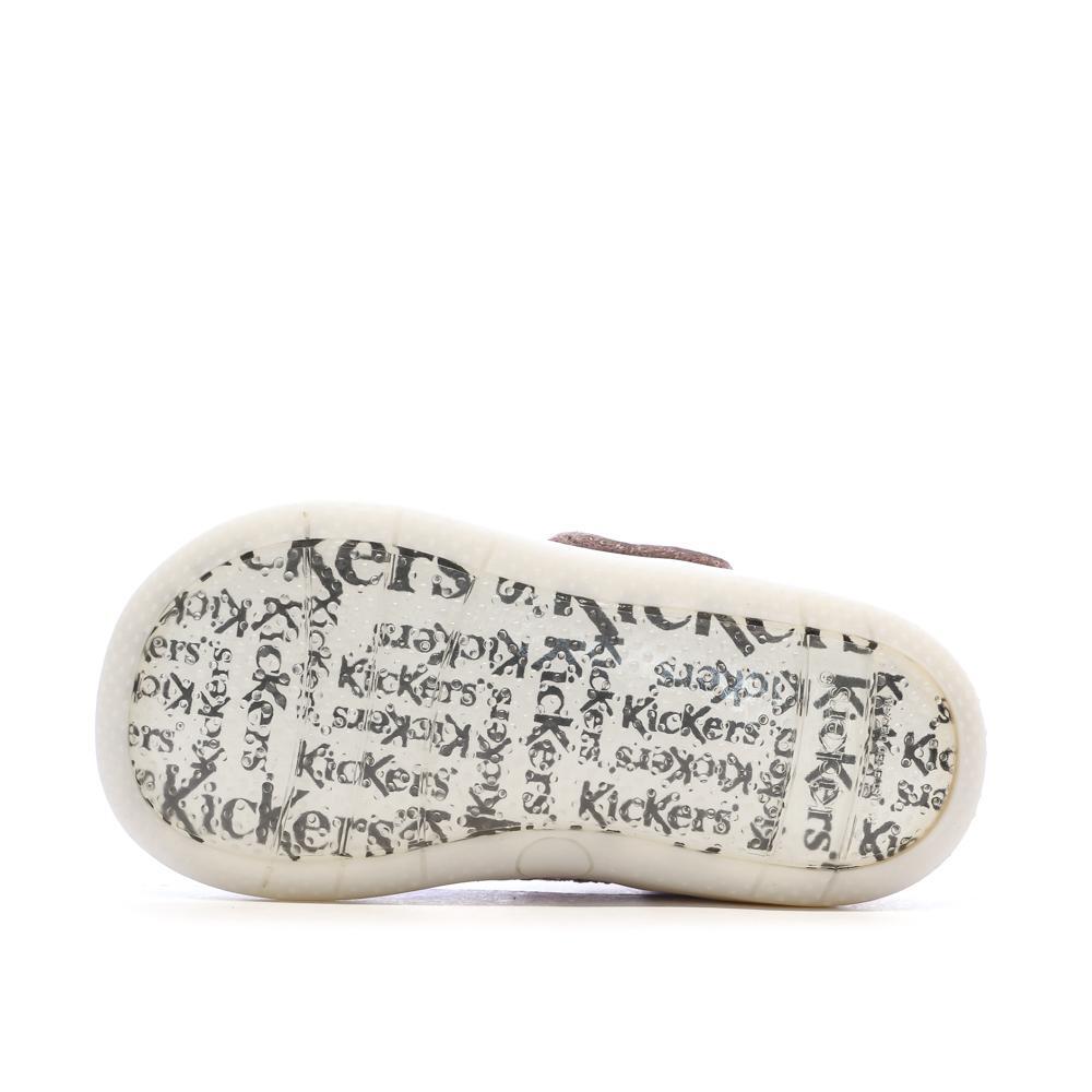 Baskets Rose Fille Kickers Kickiconic 5/7