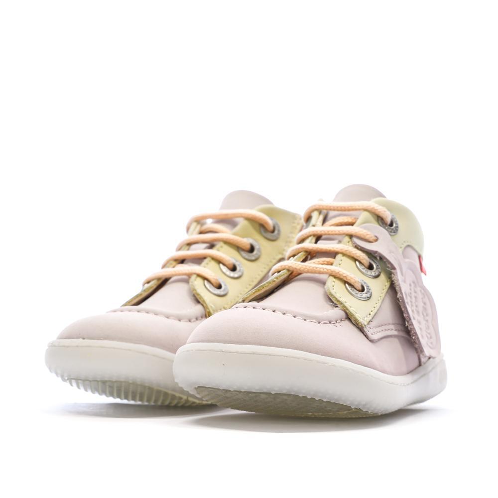 Baskets Rose Fille Kickers Kickiconic 6/7