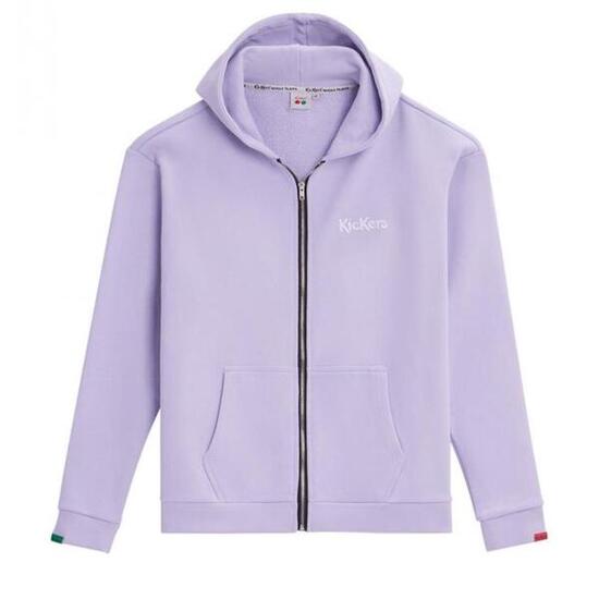 Sudadera con Capucha y Cremallera Kickers para Hombre, Color Malva