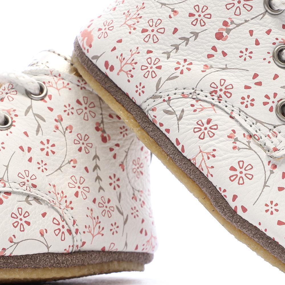 Chaussons Blanc à Fleurs Fille Aster Layas 7/7