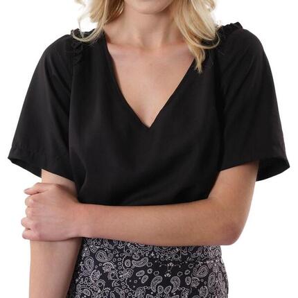 Deeluxe Amalia Damen Bluse Schwarz