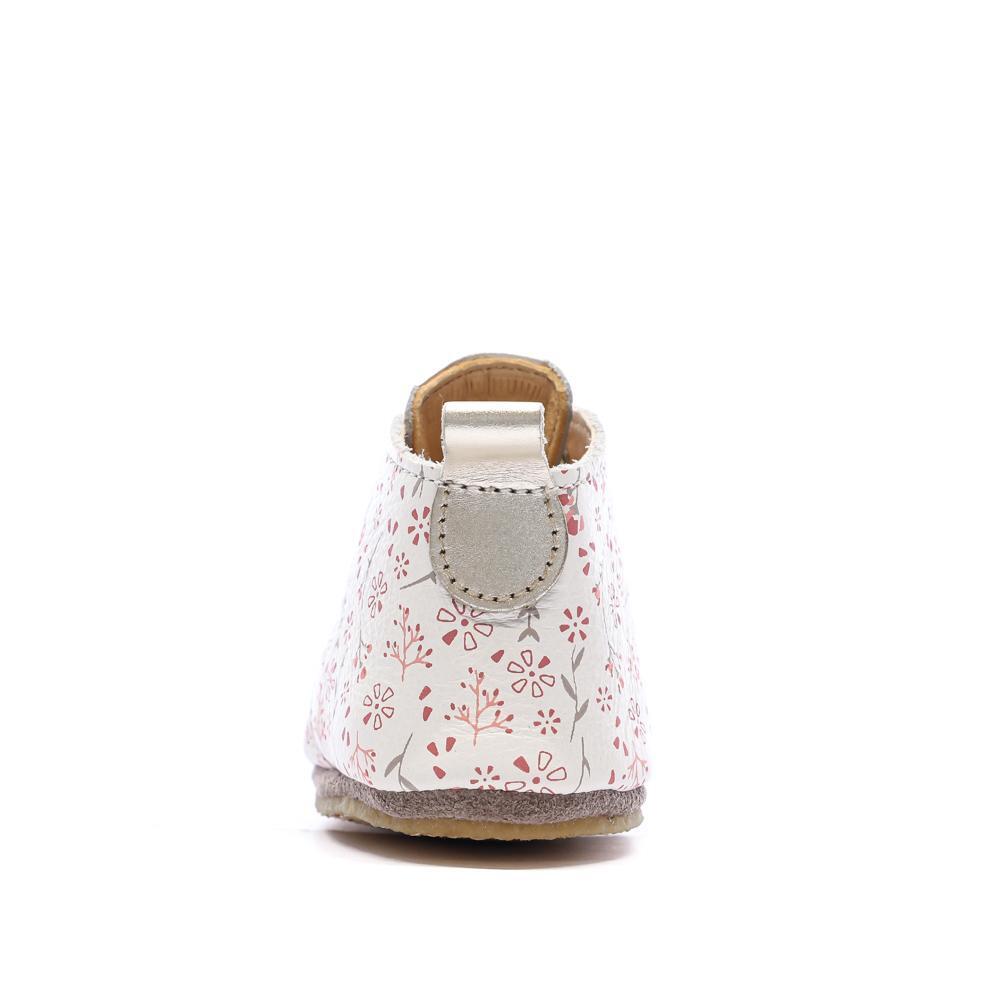 Chaussons Blanc à Fleurs Fille Aster Layas 3/7