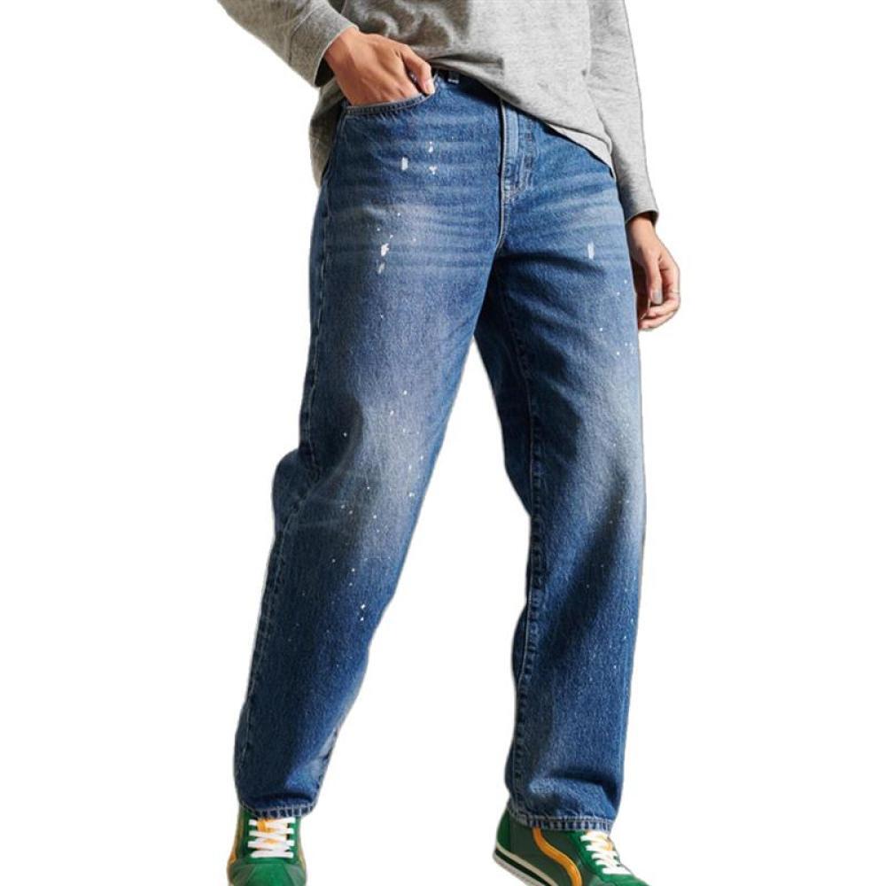 Superdry Women's Barrel Blue Jeans