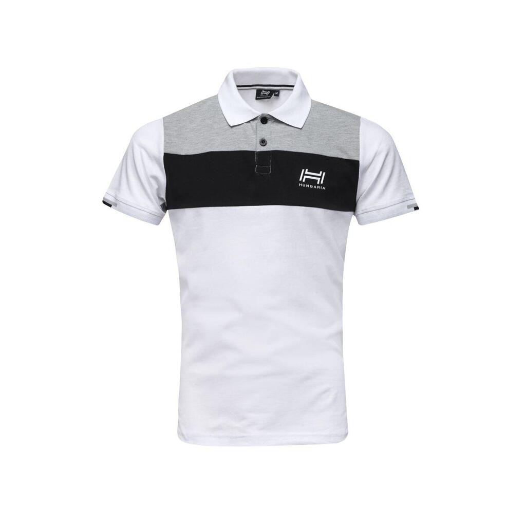 Men's Hungaria Bennett White Polo Shirt