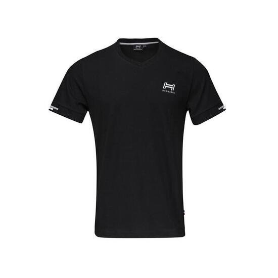Camiseta Negra de Hombre Hungaria Donati
