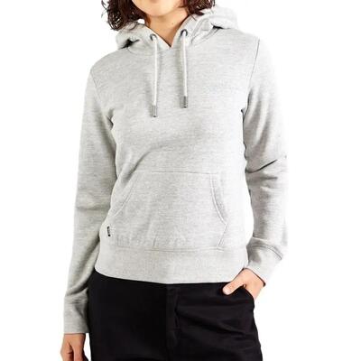 Dames sweatshirt met capuchon en logo superdry essential