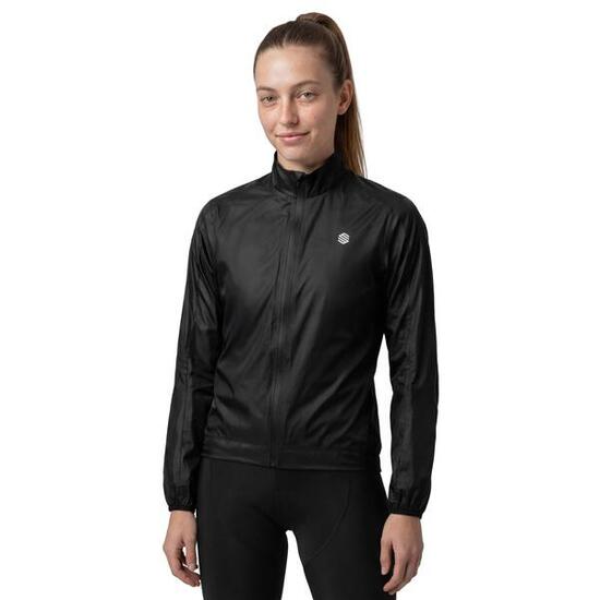Veste de pluie vélo femme Cyclisme J2 Troumouse Noir