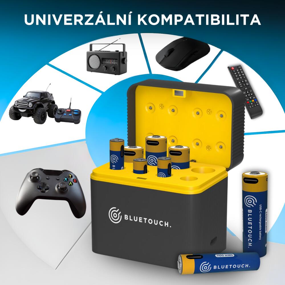 Nabíječka pro USB-C nabíjecí baterie AA/AAA (bez baterií) 2/2