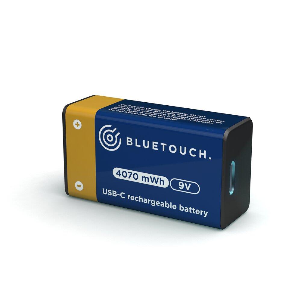 USB-C nabíjecí baterie BLUETOUCH; typ 9V 2/2