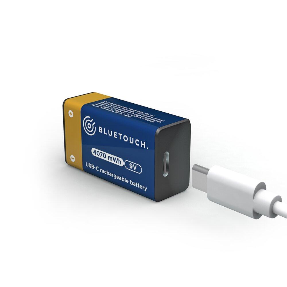 BLUETOUCH USB-C nabíjecí baterie BLUETOUCH; typ 9V