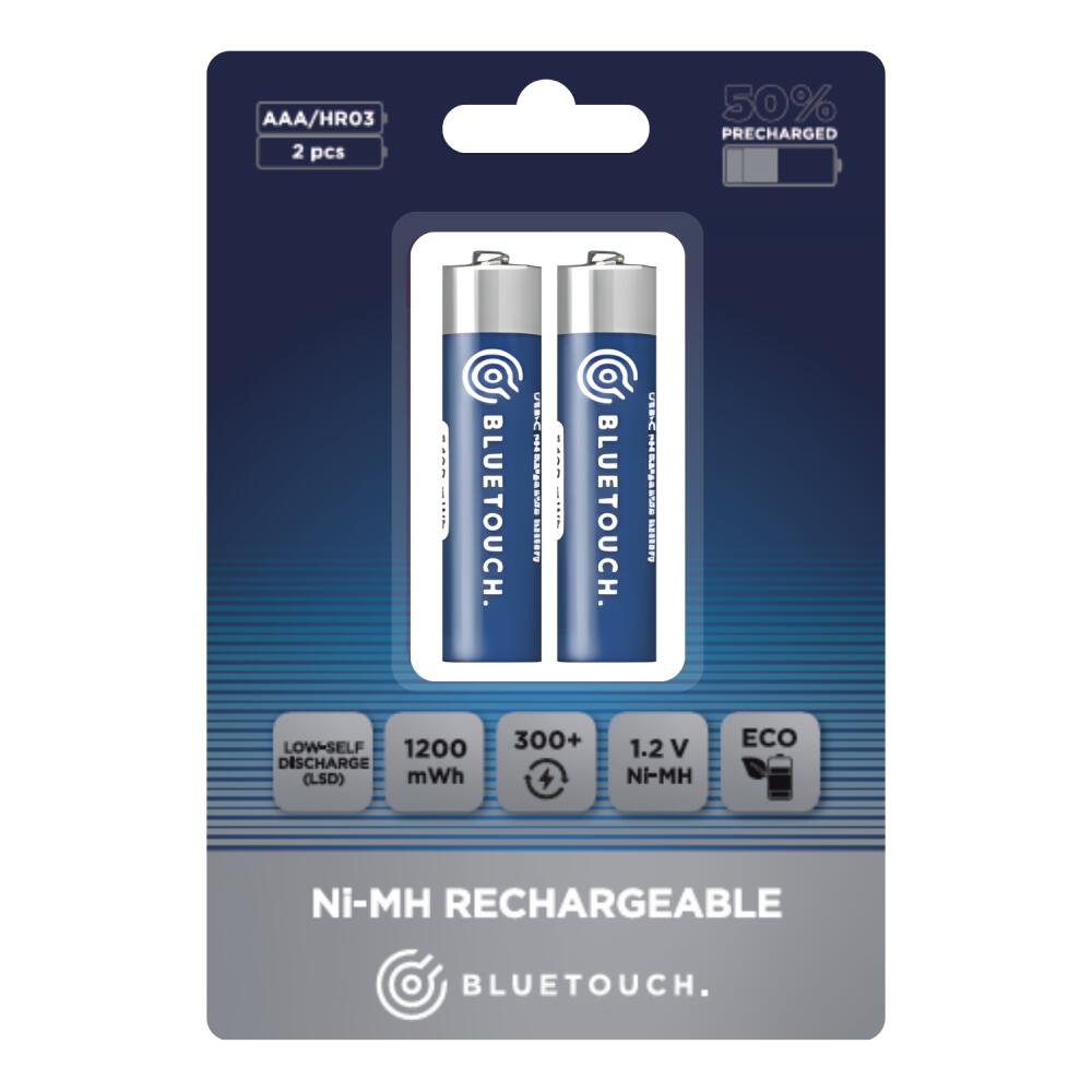 BLUETOUCH Klasické nabíjecí baterie BLUETOUCH; typ AAA, 1200 mWh