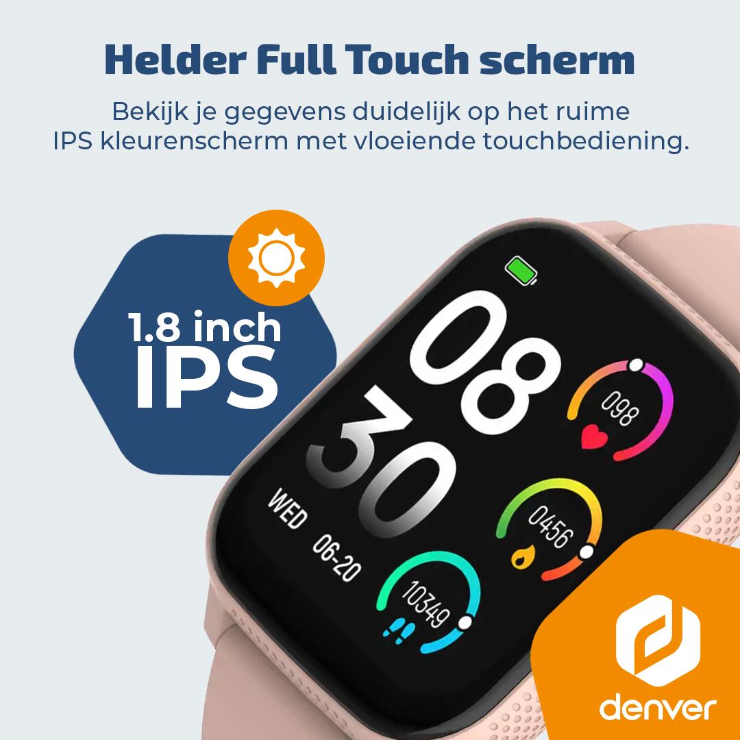 Smartwatch - 130+ sportmodi - Hartslagmeter - Saturatiemeter - SWC184RO 2/7