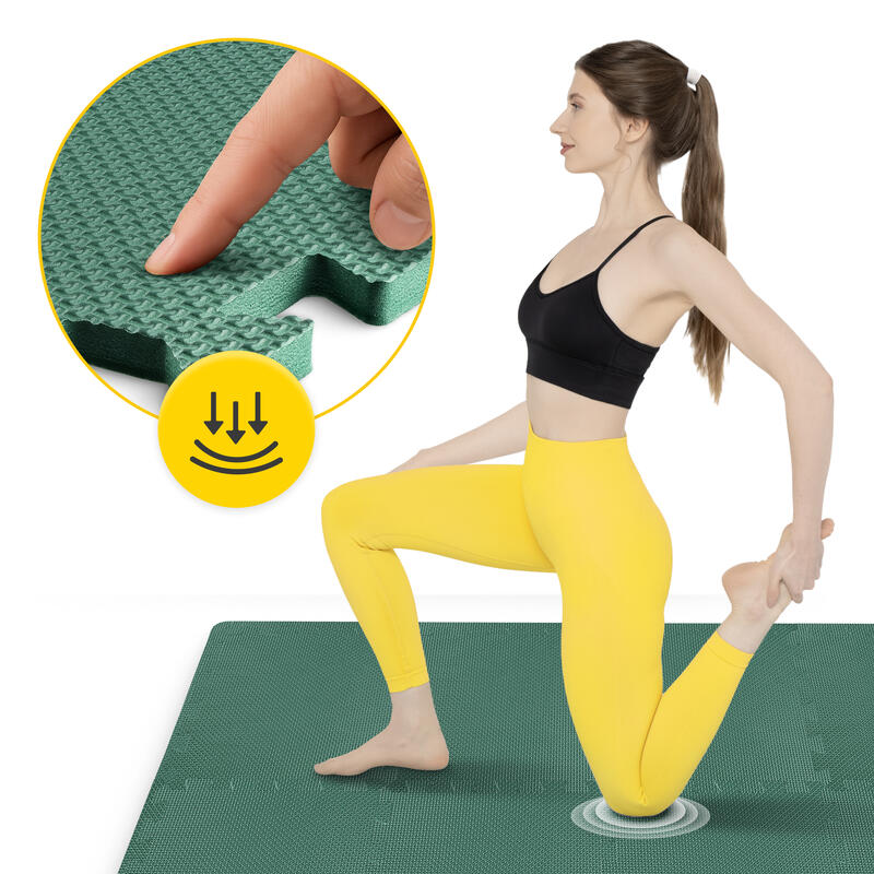 Saltea de protecție din spumă sub echipamentele de fitness 4FIZJO PUZZLE