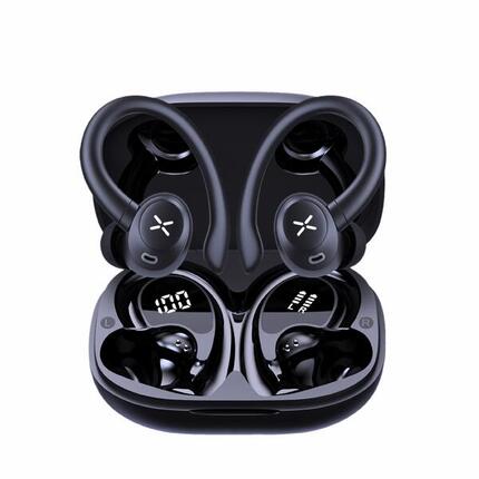 Słuchawki bezprzewodowe TWS douszne sportowe Manta RYTMO Sport 2 Czarne