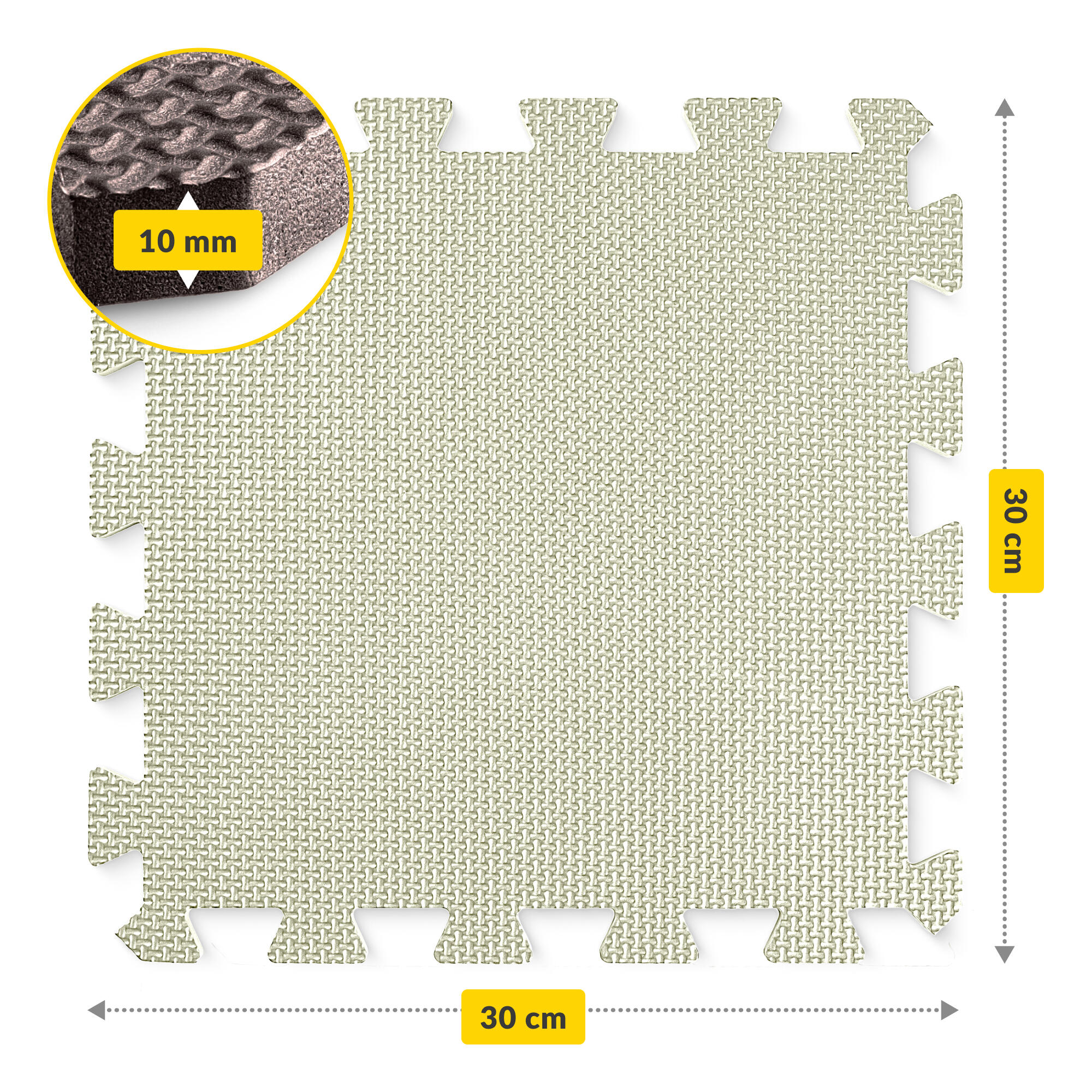 Puzzelmat fitness antislip EVA-schuim vloerbescherming 30x30x1cm 24st 4FIZJO 3/7
