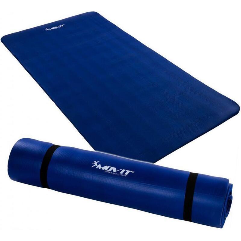 Covoras de gimnastica MOVIT®, 190 x 100 x1,5cm, albastru royal