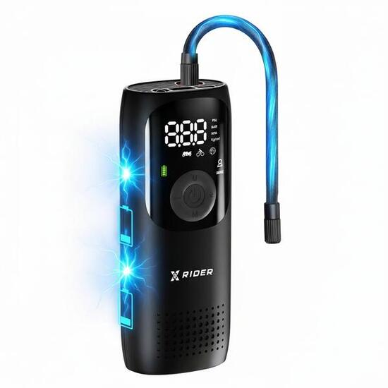 Pompka Rowerowa Elektryczna Uniwersalna Kompresor do Hulajnóg XRIDER Powerbank