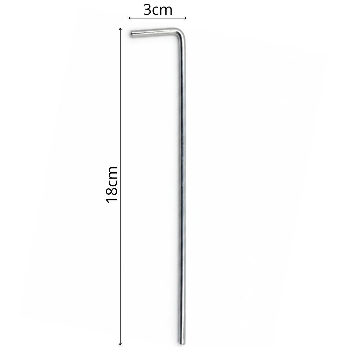 Śledzie do namiotu 18CM 6 SZT Enero Camp metalowe 3/4