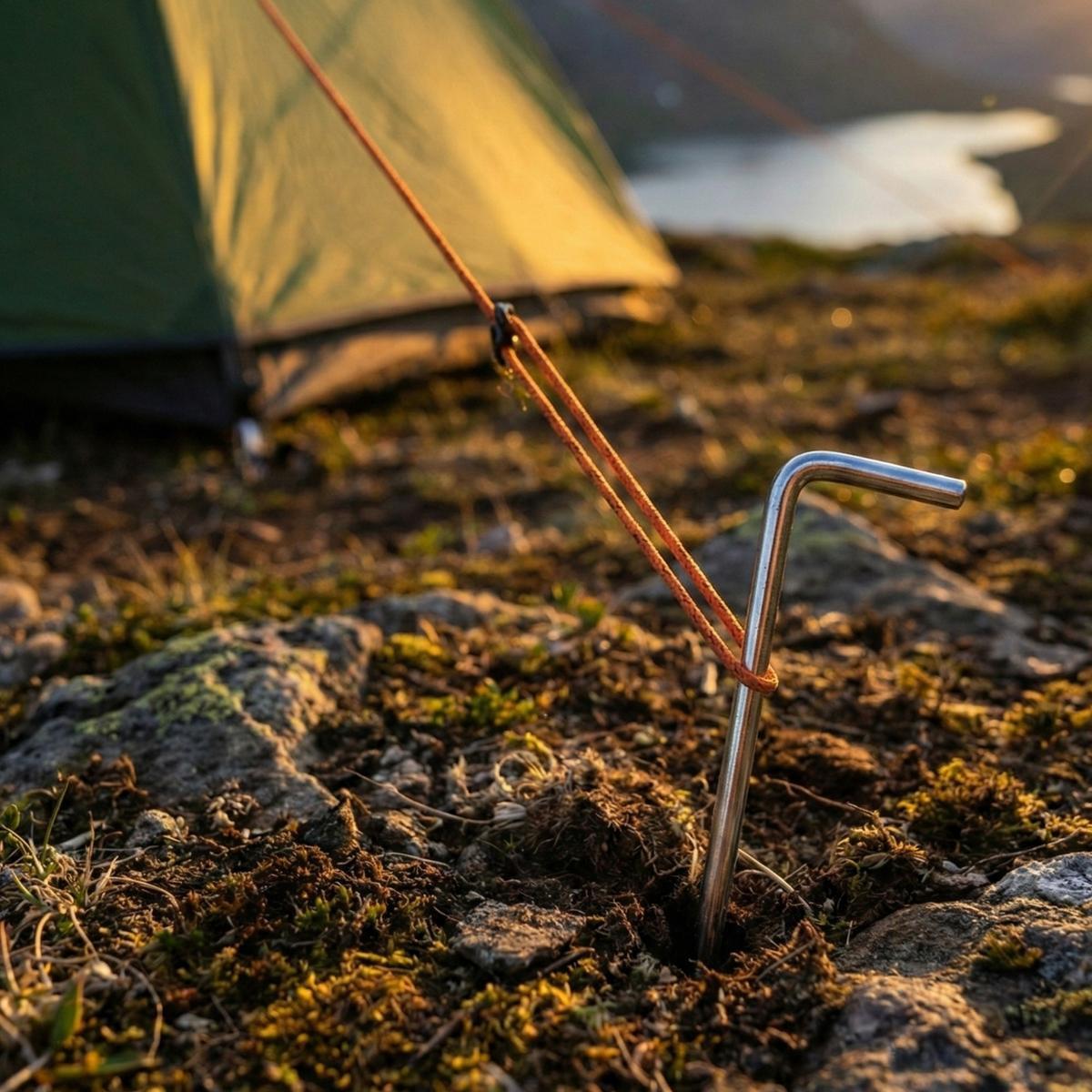 Śledzie do namiotu 18CM 6 SZT Enero Camp metalowe 4/4