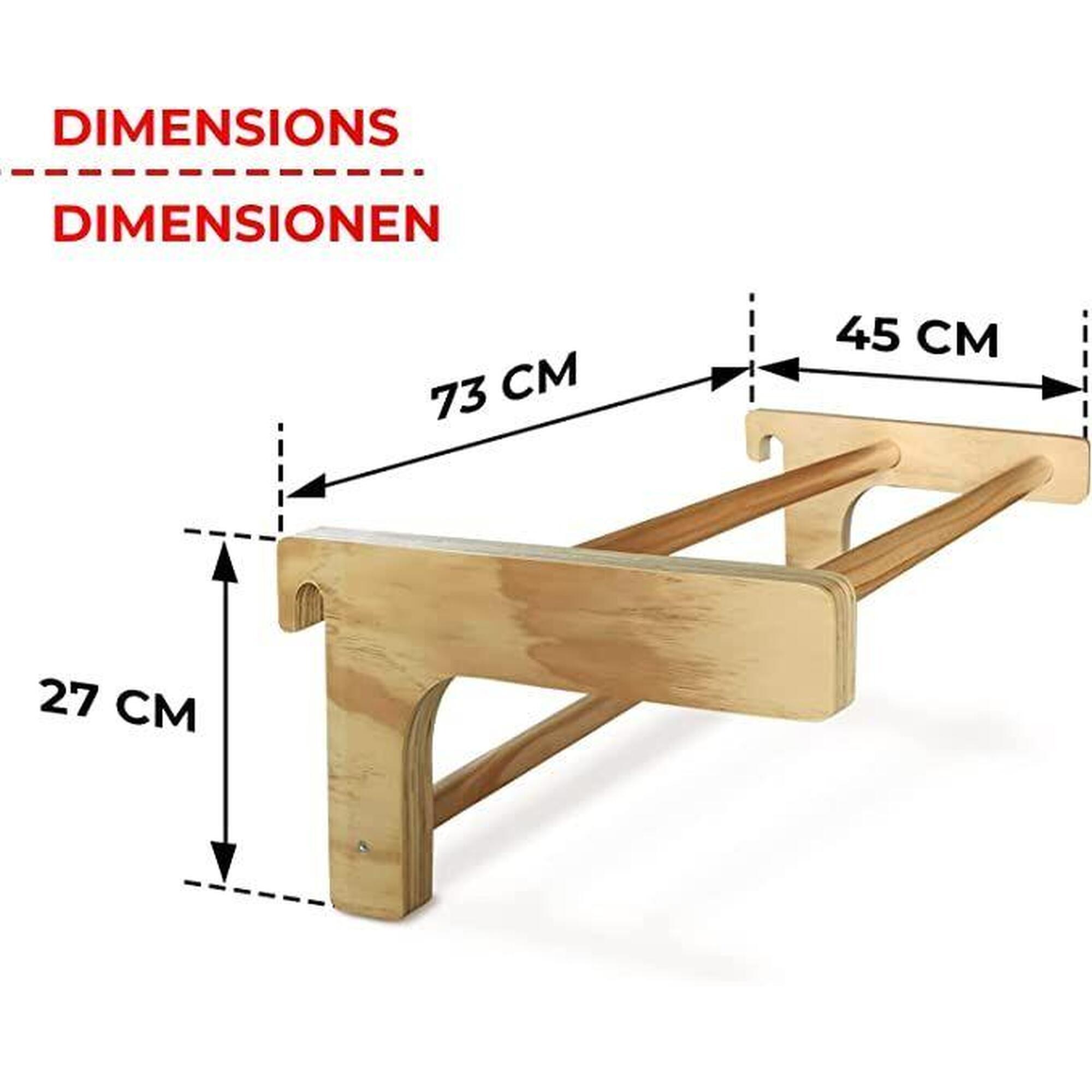 Bară de tracțiune detașabilă Physionics pentru spalier