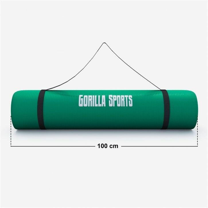 Esterilla Yoga Pilates Gorilla Sports Verde 190cm x 100cm x1,5Cm 7/7