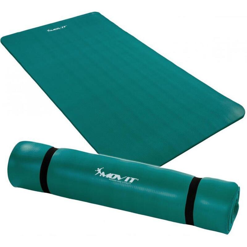 Covoras de gimnastica, MOVIT®, 190 x 100 x 1,5cm, albastru petrol