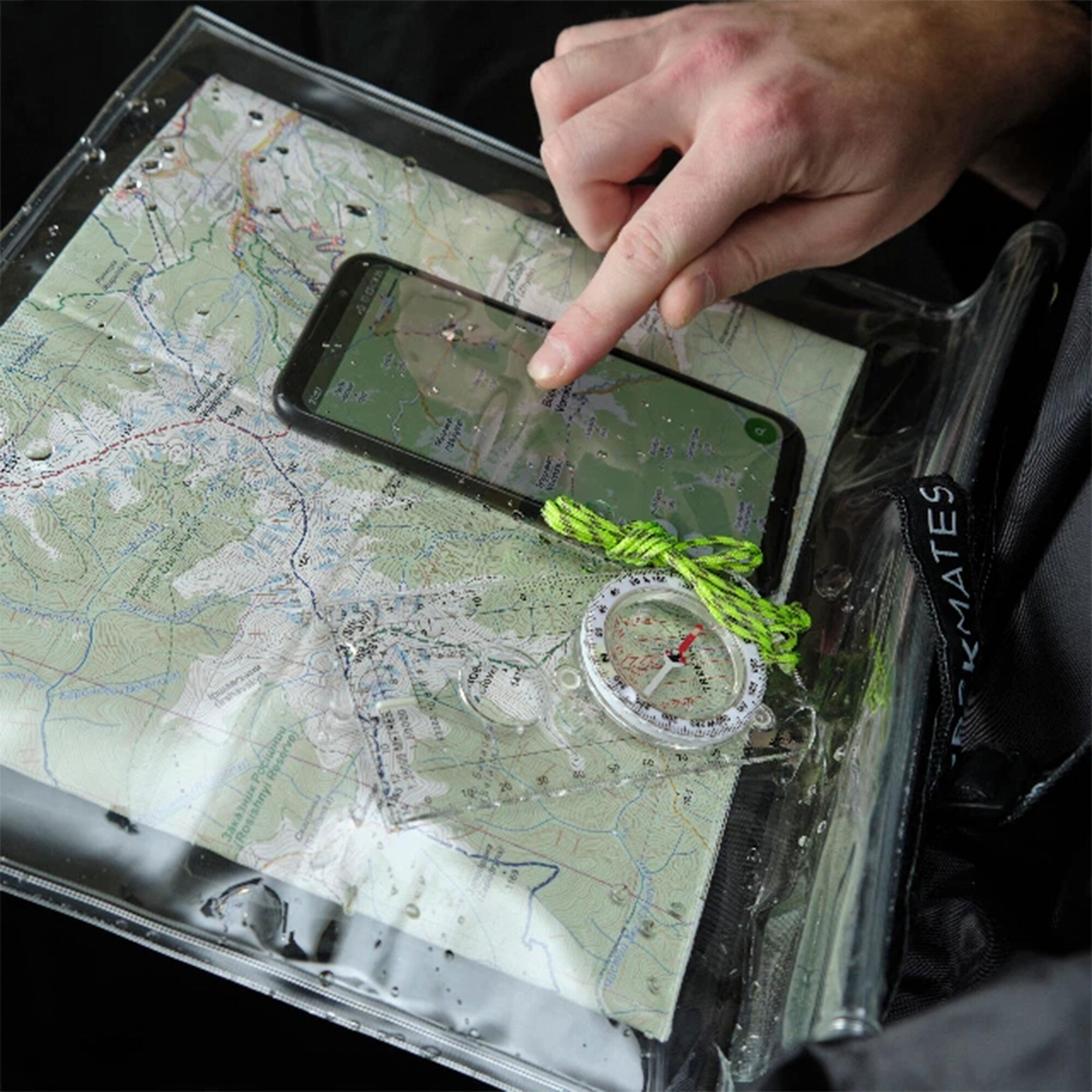 Dry Map Case Set Waterproof Hiking Walking Navigation Outdoor Kit 3/5