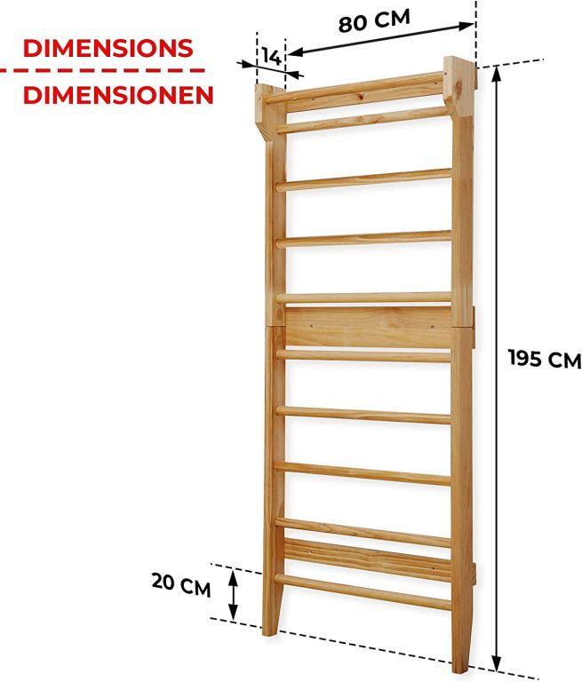 Physionics Bois d'échelle suédois 6/7