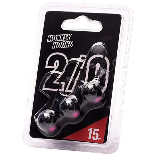 Jigkop - Monkey Lures - Monkey Hooks (4/0) (3g, Black - Pink)