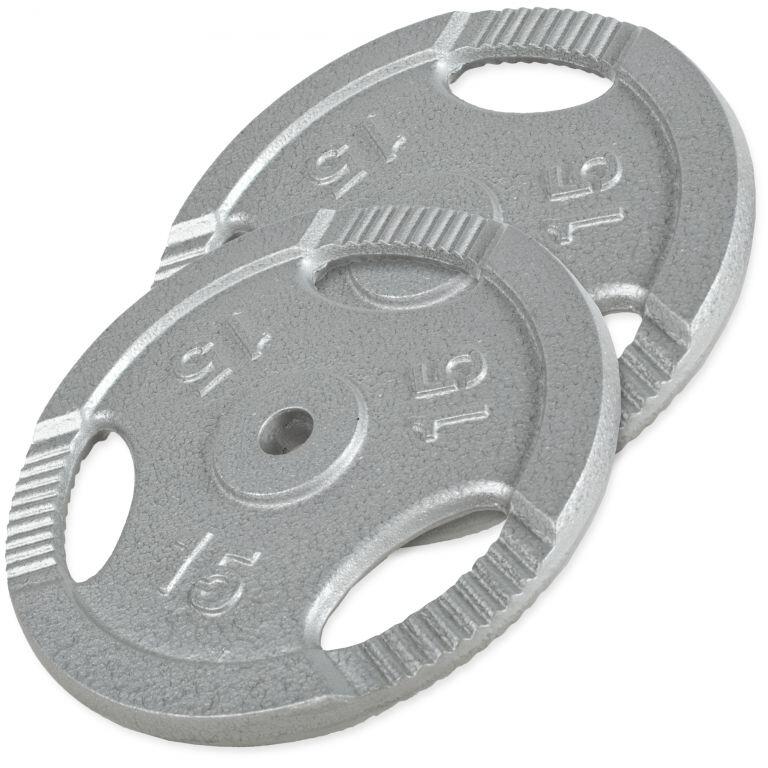 Gorilla Sports Sada litinových kotoučů, 2 x 15 kg 1/4