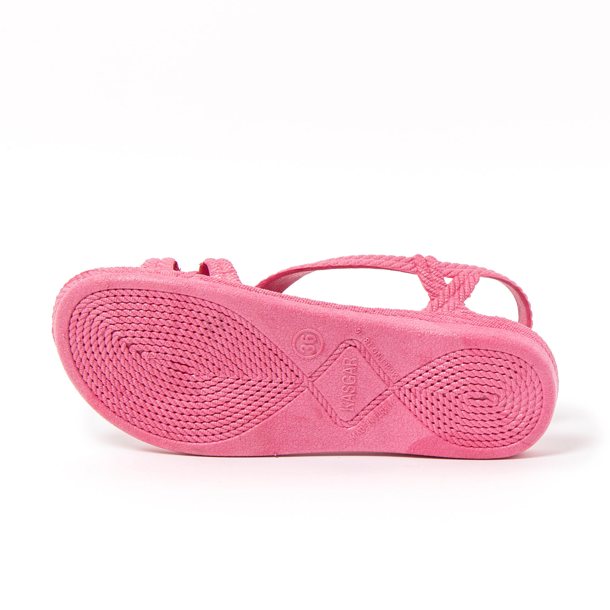 Sandales femme Brasileras rose avec semelle en gomme 5/8