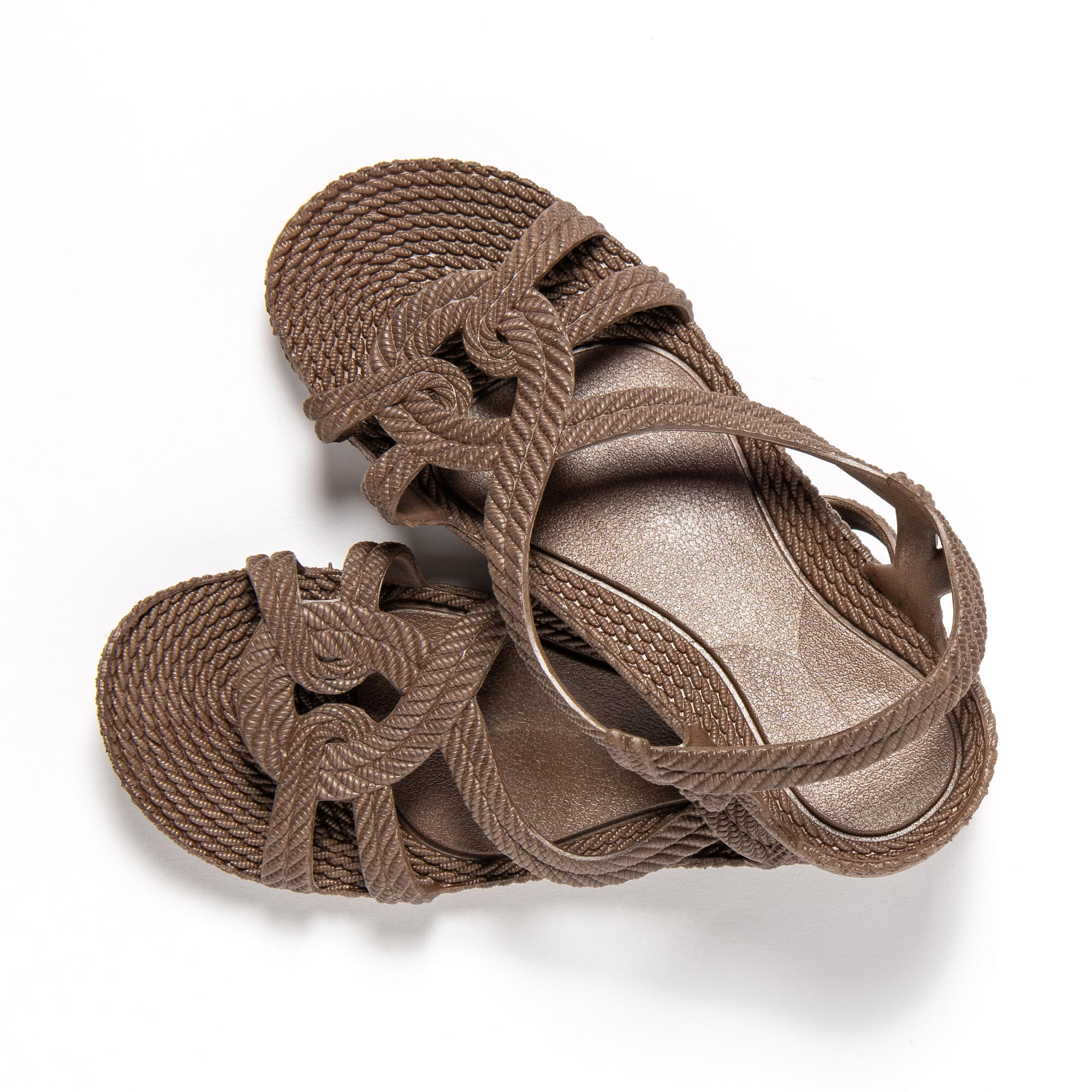 Sandalias Playa Brasileras Marron suela goma Antideslizante 4/8