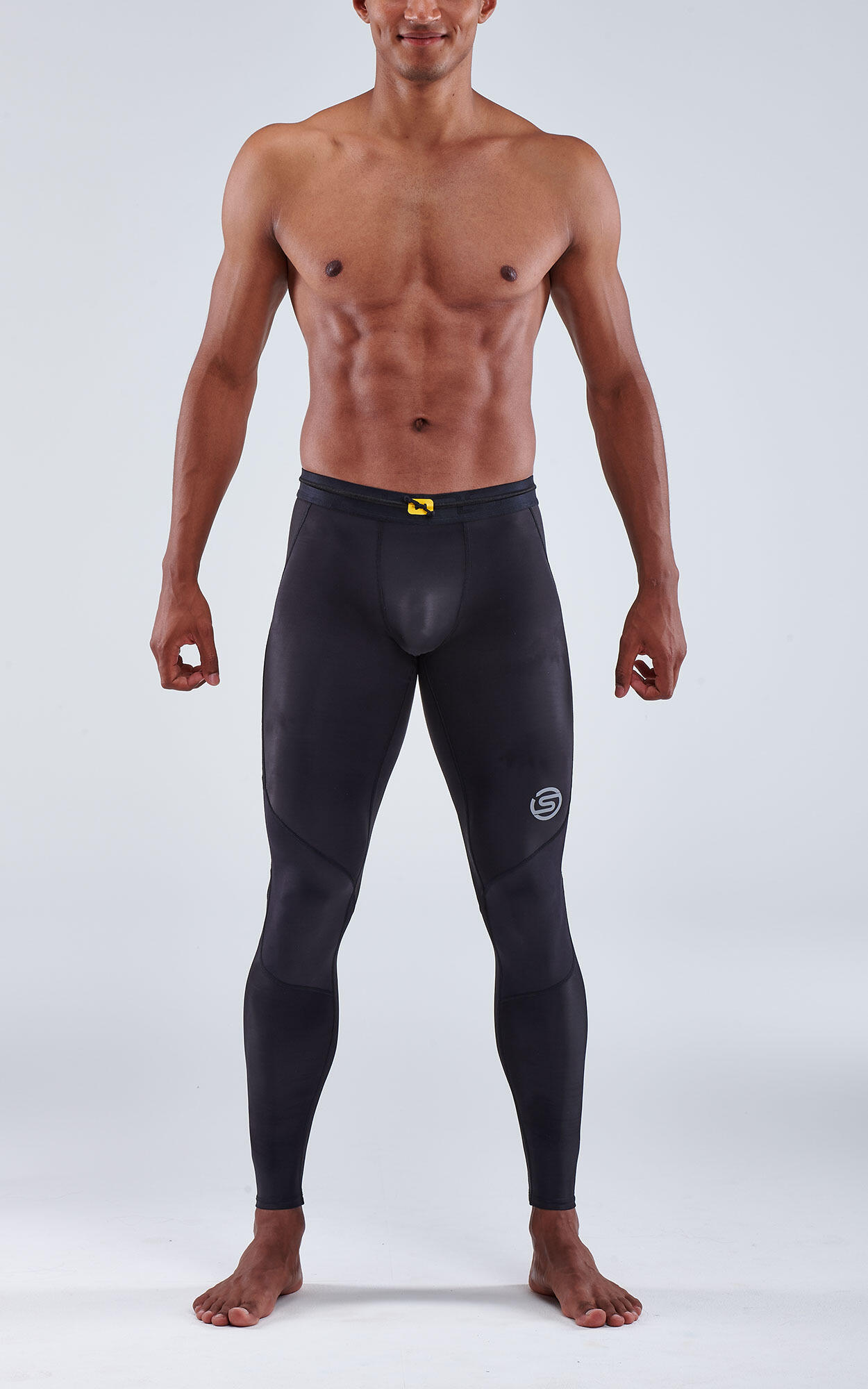 Calça legging longa masculina SKINS Series-3 – Preta – Tamanho XL 3/5