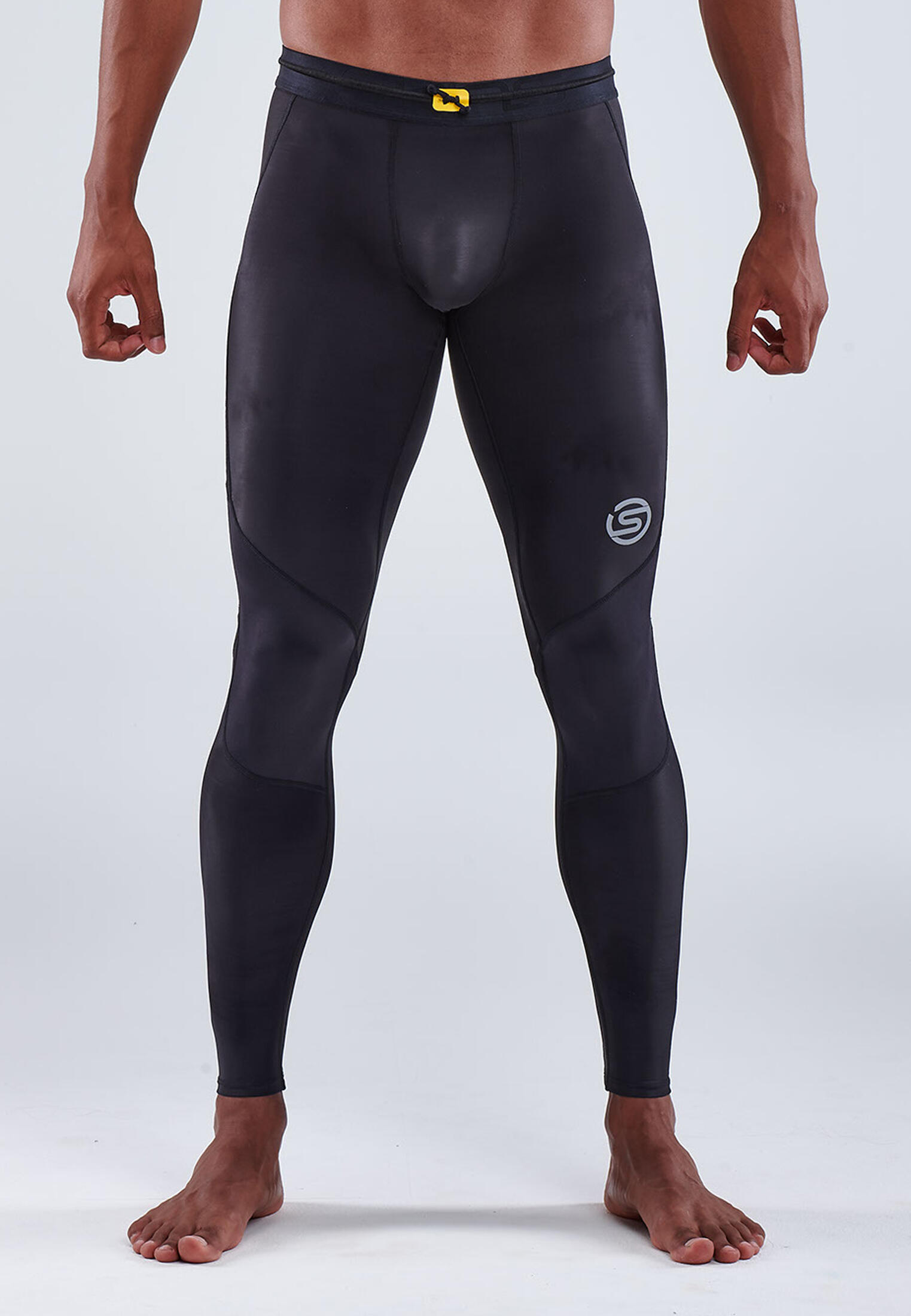 Calça legging longa masculina SKINS Series-3 – Preta – Tamanho XL 2/5
