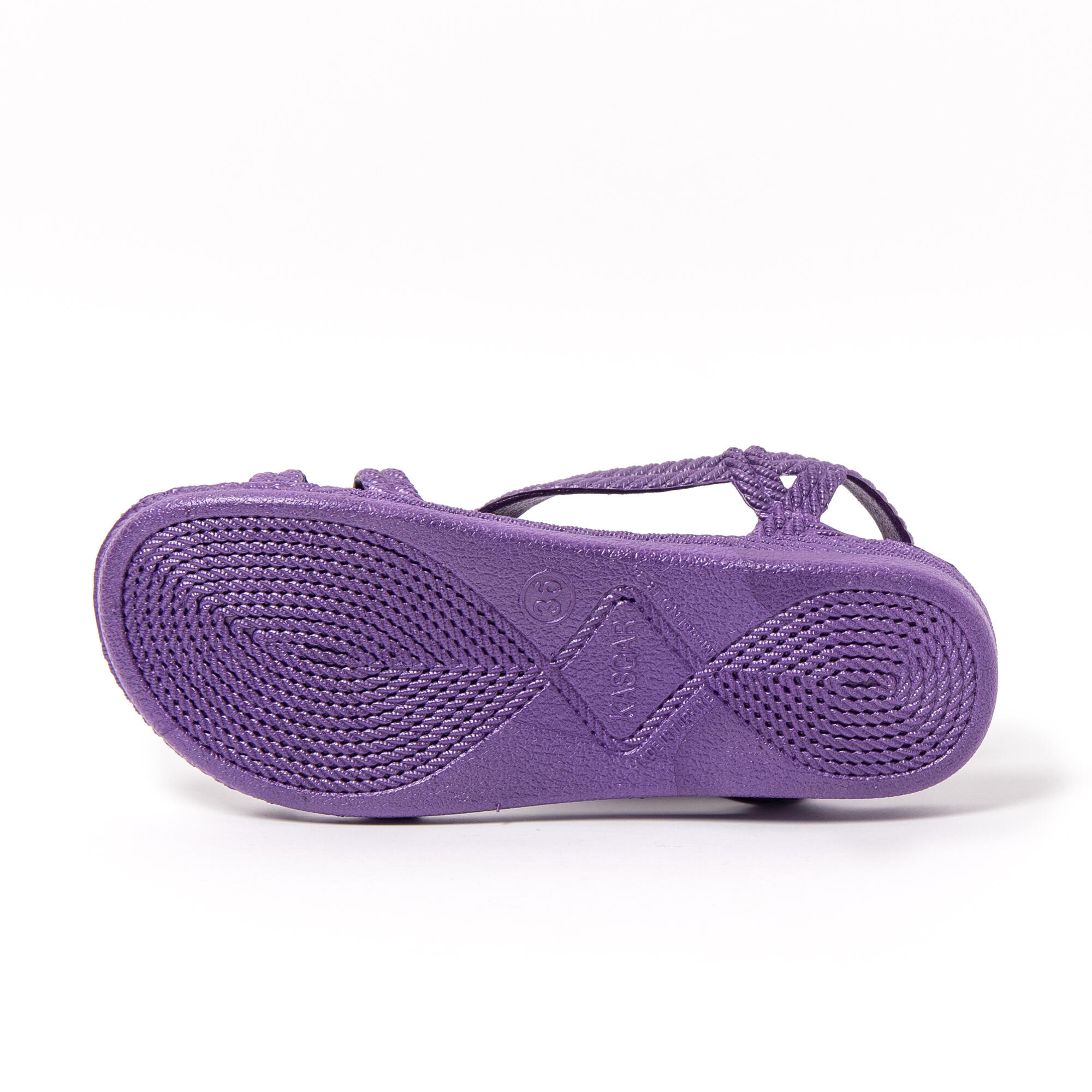 Infradito da spiaggia unisex di colore lilla con suola in gomma 5/8
