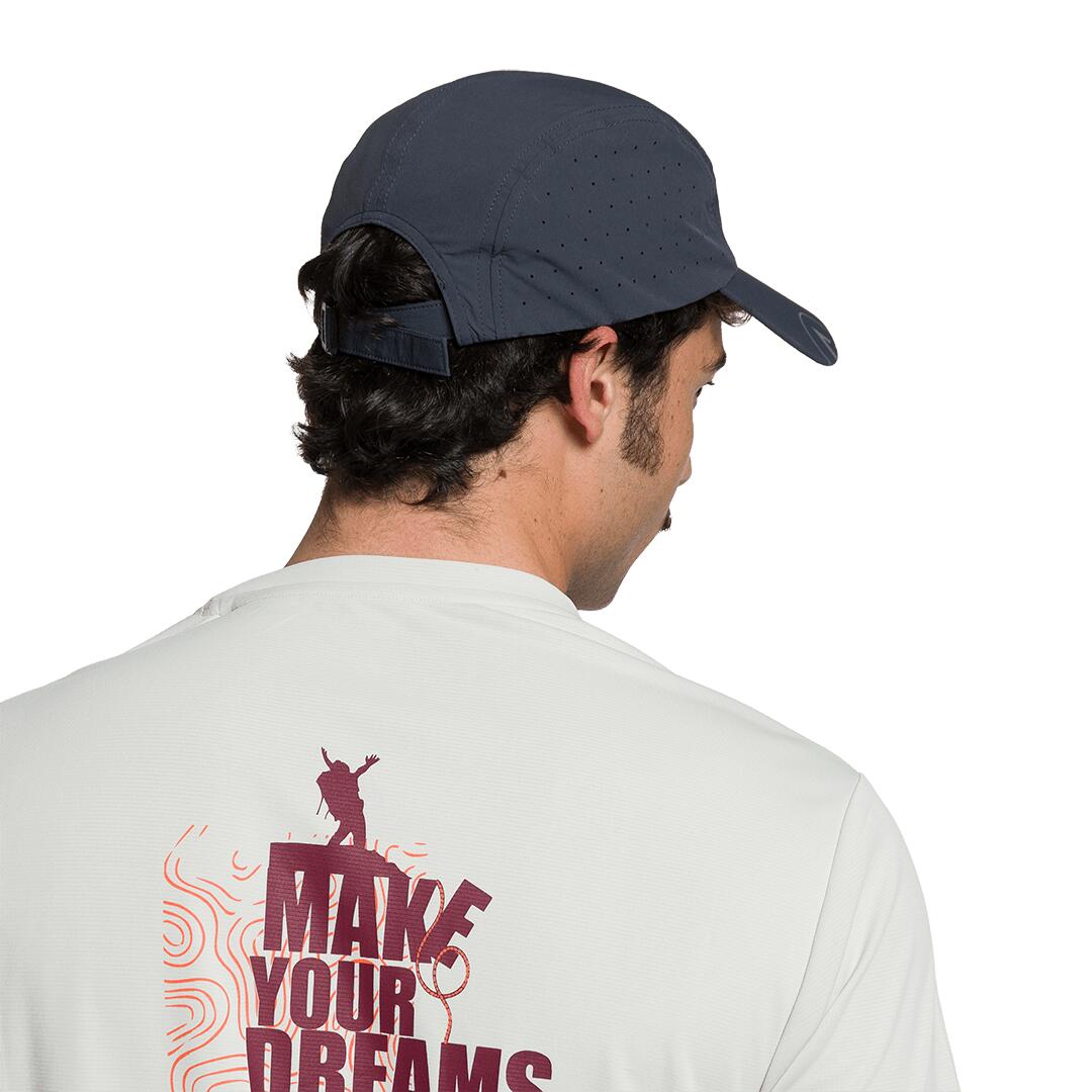 Gorra de Trail Running Trangoworld Bonhomme df Gris 3/4