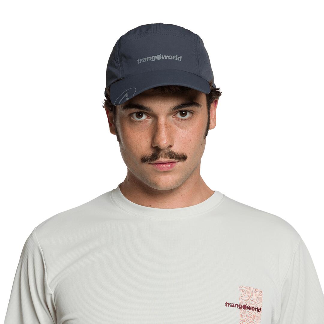 Gorra de Trail Running Trangoworld Bonhomme df Gris 2/4