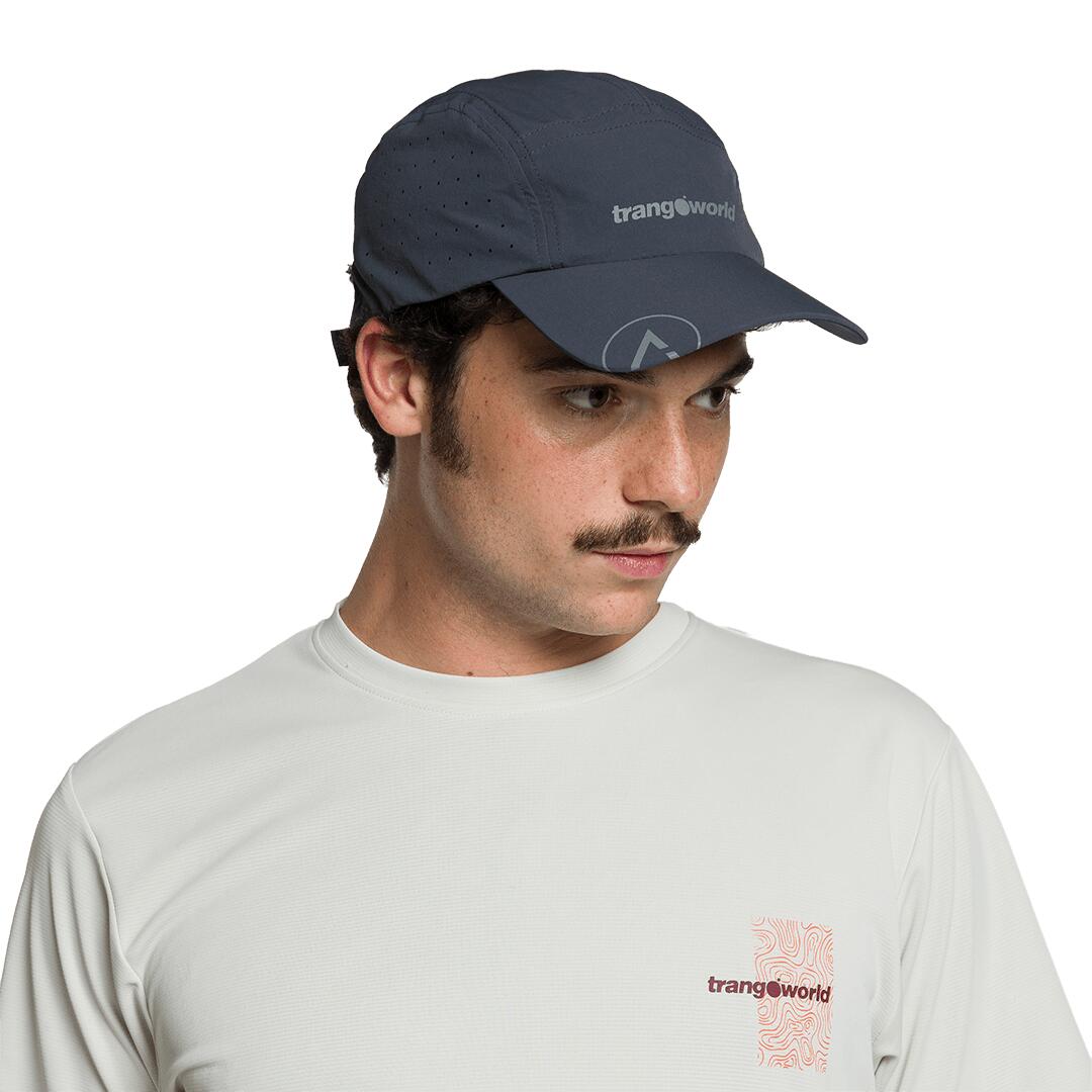 Gorra de Trail Running Trangoworld Bonhomme df Gris 4/4