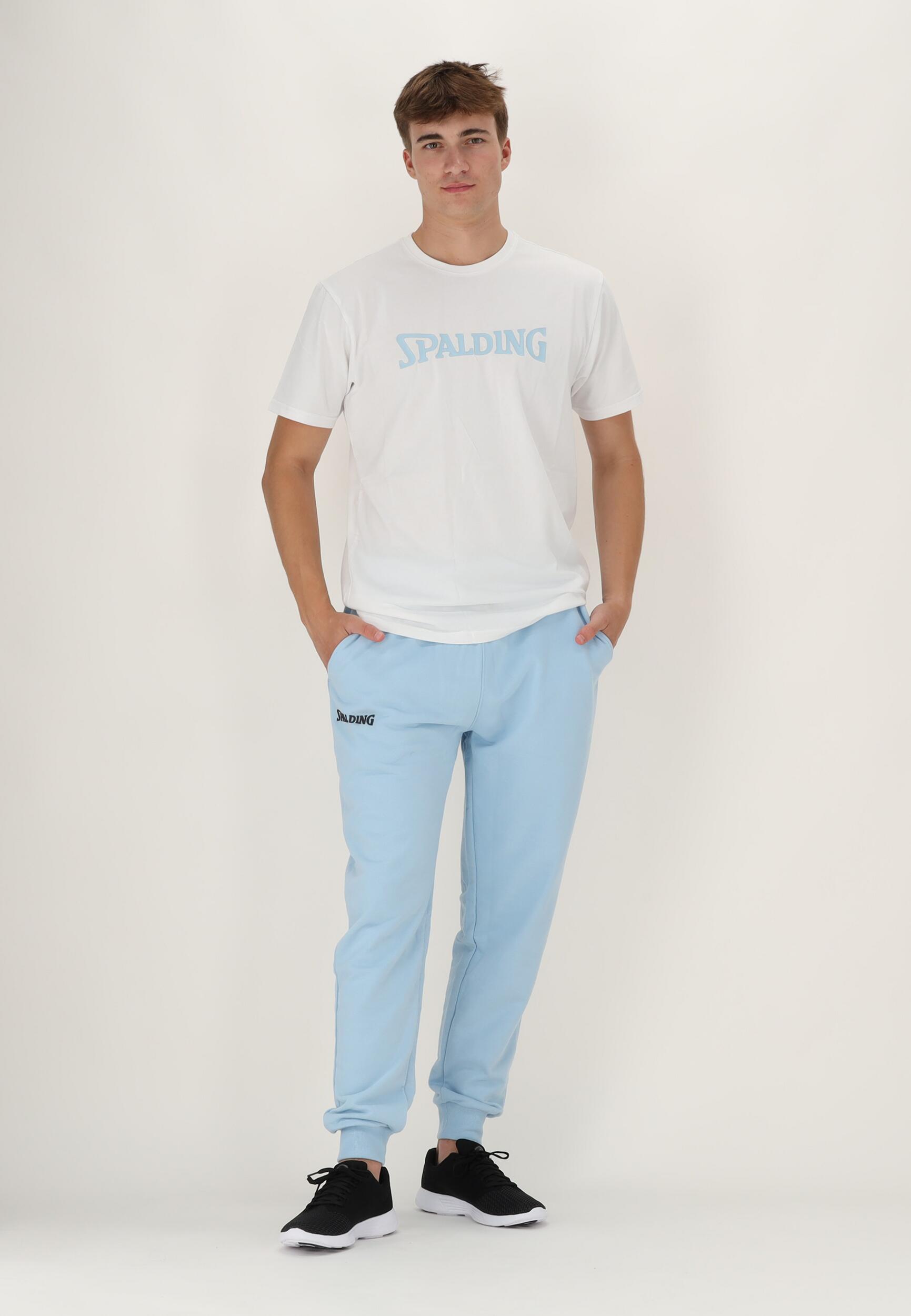 PANTALON DE JOGGING HOMME DE BASKET light blue-navy Spalding 4/5