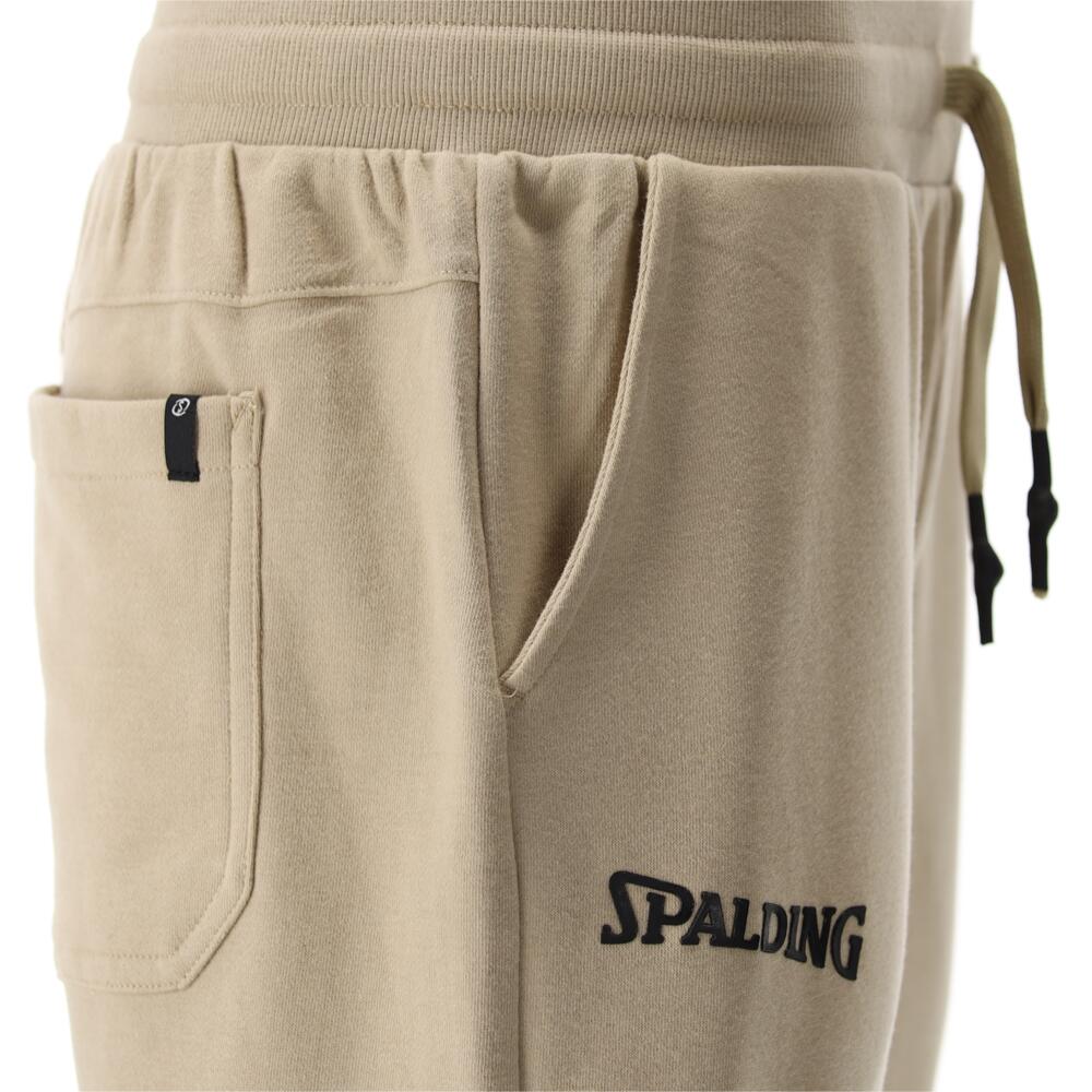 PANTALON DE JOGGING HOMME DE BASKET beige-black Spalding 2/5