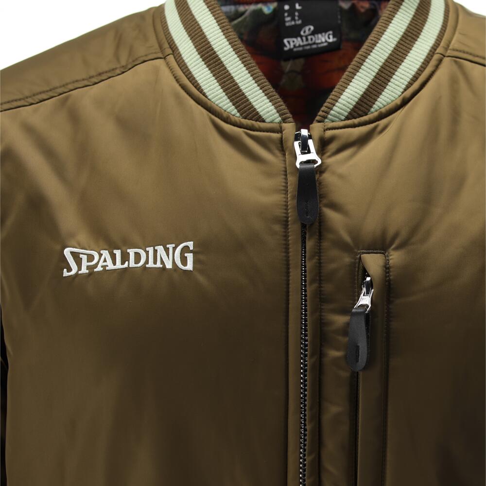 BOMBER JACKET DE BASKET khaki-feather Spalding 3/5