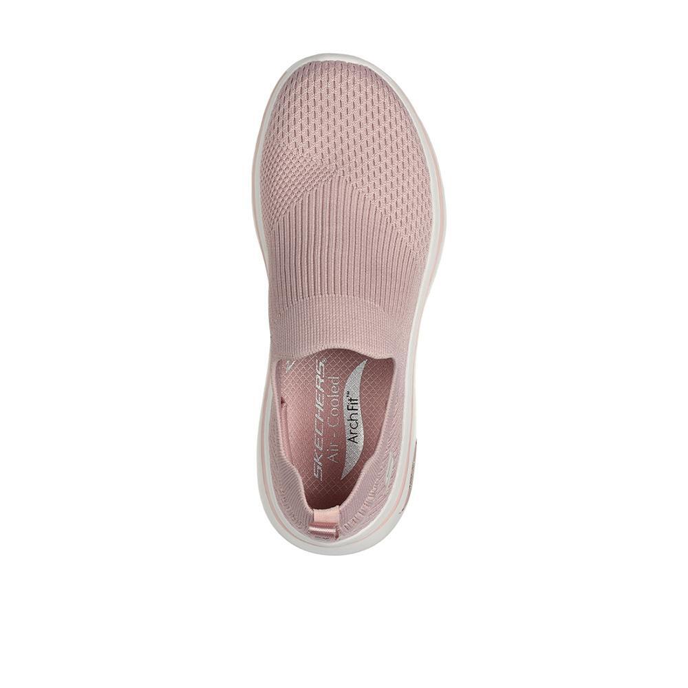 Zapatillas Skechers Mujer Go Walk Arch Fit 2.0 Rosa 3/5
