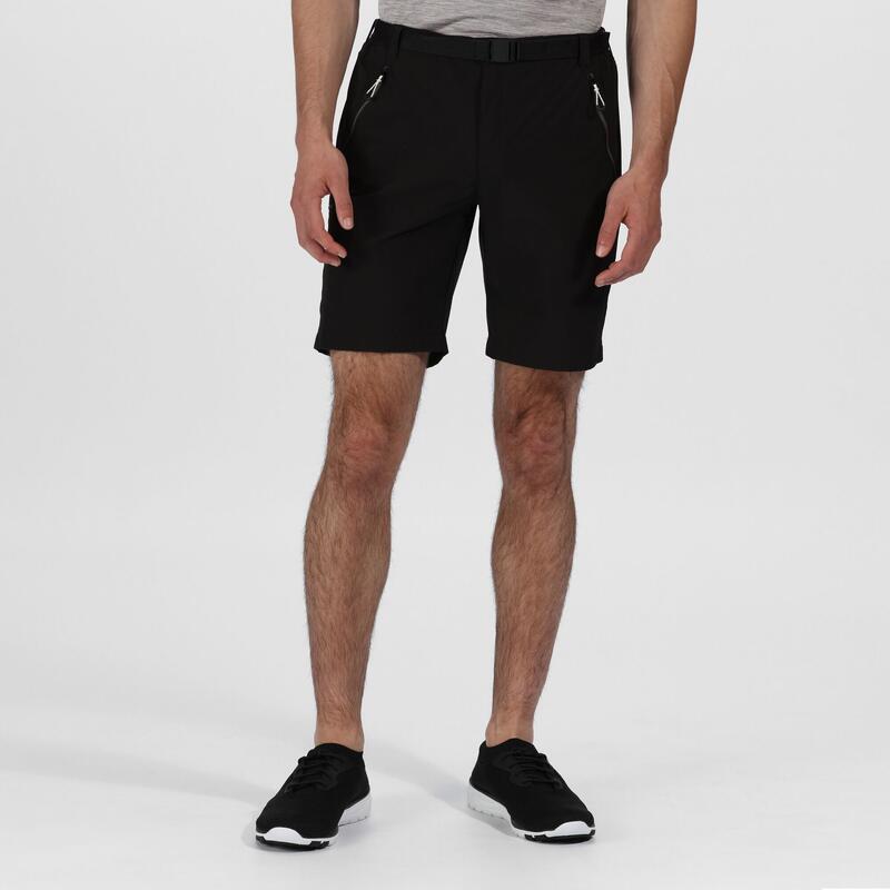 kurze Wanderhose Xert Stretch Short III Wandern/Outdoor/Trekking Herren Black