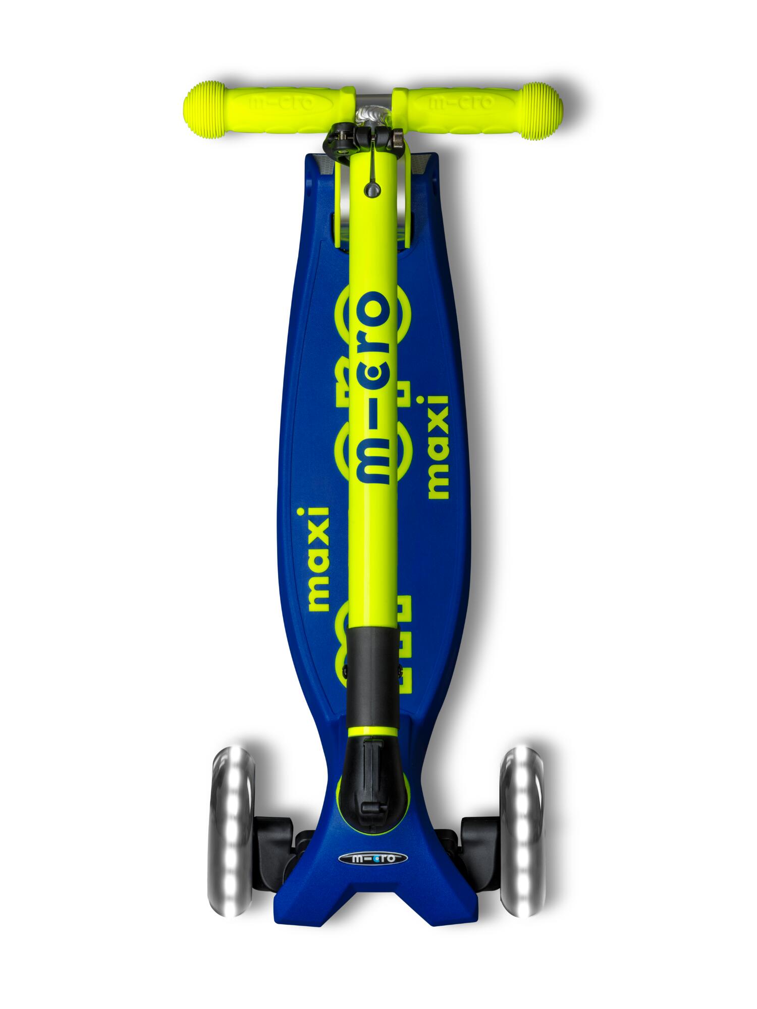 Trottinette enfant Maxi  Deluxe pliable Néon  Canari LED 5/6