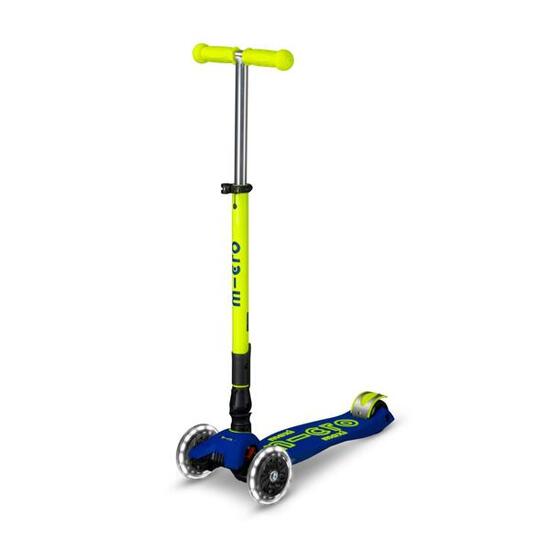 Trottinette enfant Maxi Deluxe pliable Néon Canari LED