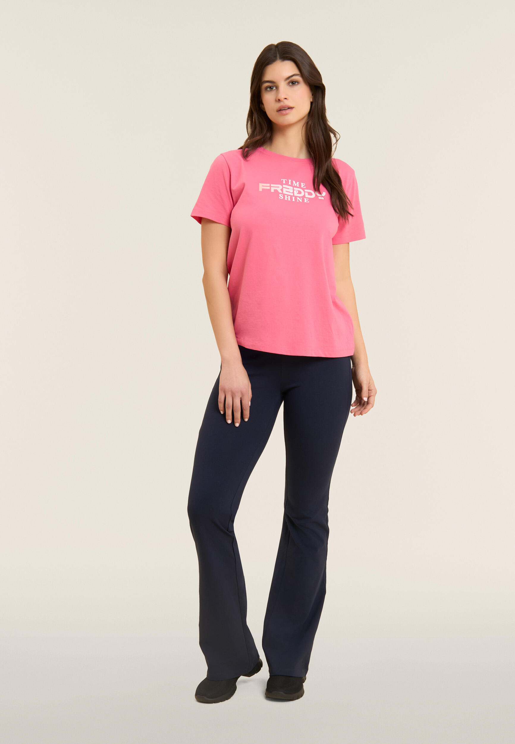 Leggings Aderenti con Fondo a Zampa e Vita Regular 5/5