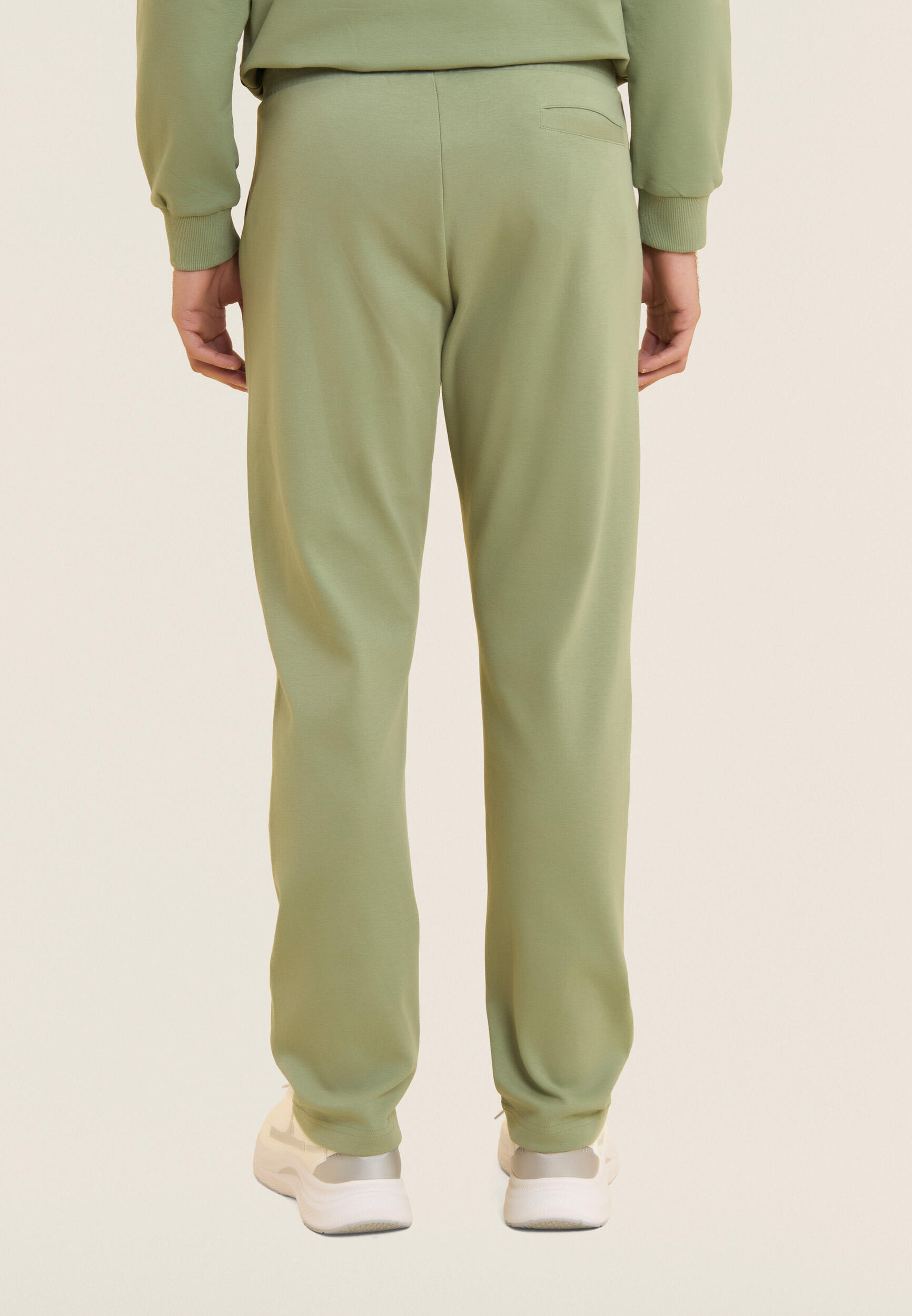 Pantalón deportivo recto de algodón 3/4
