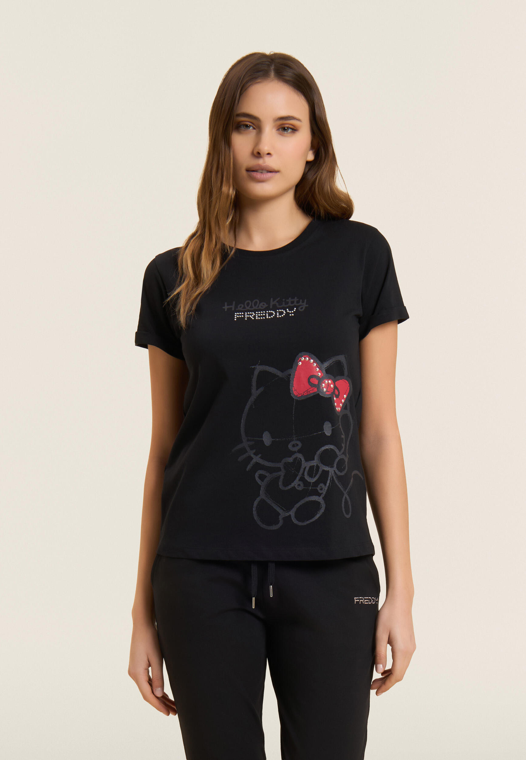 T-shirt Hello Kitty avec impression ton sur ton 2/5